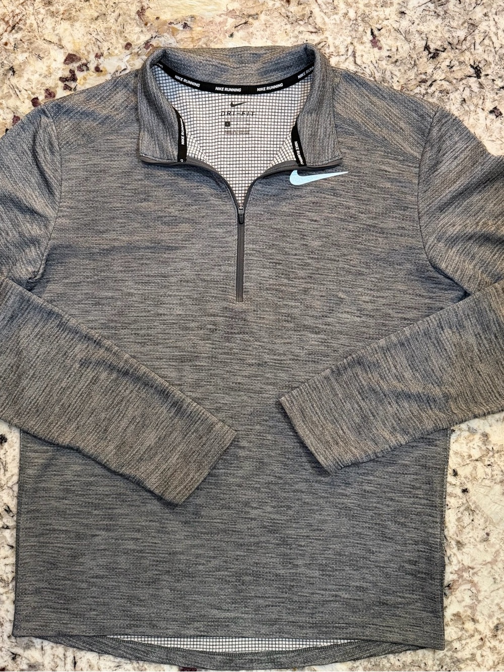 Nike Men’s S Heather Gray Quarter-Zip Pullover - Picture 4 of 8